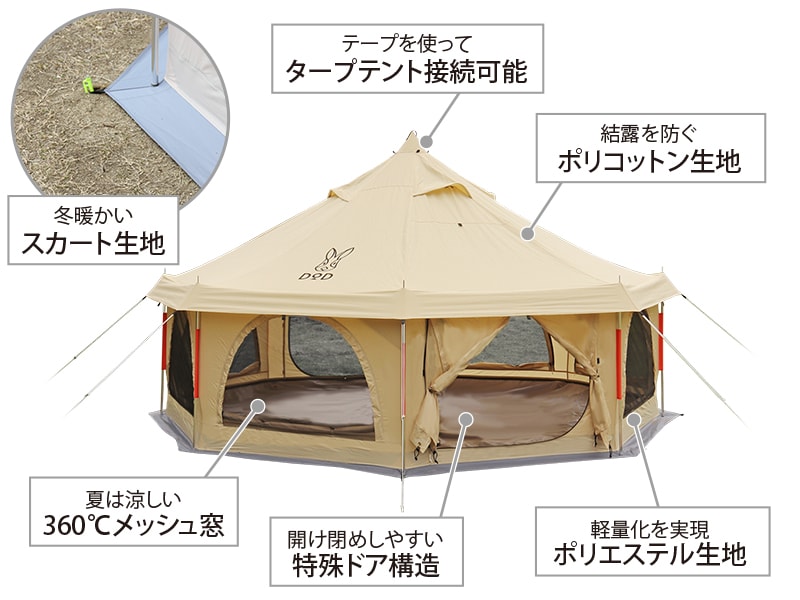 ＤoＤタケノコテント&グランドシート&チーズタープのセット - 大阪府の 